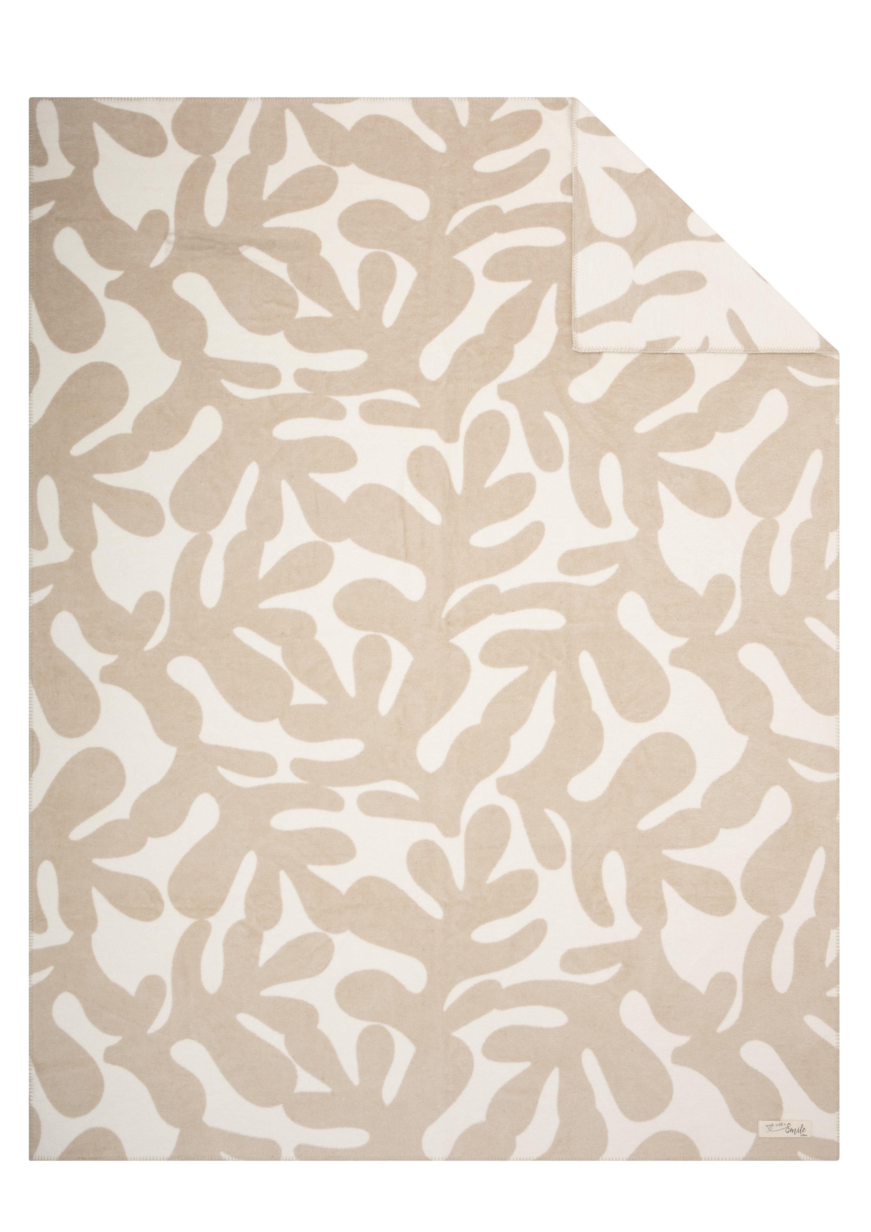 Weiche Jacquarddecke mit All-over-Print  6009350-300