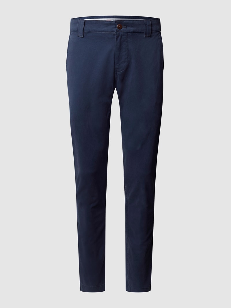 Slim Fit Chino mit Stretch-Anteil Modell 'Scanton' in marineblau