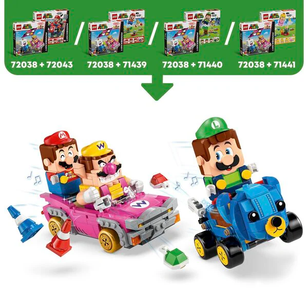 LEGO Super Mario 72038 Mario Kart - Wario és King Boo