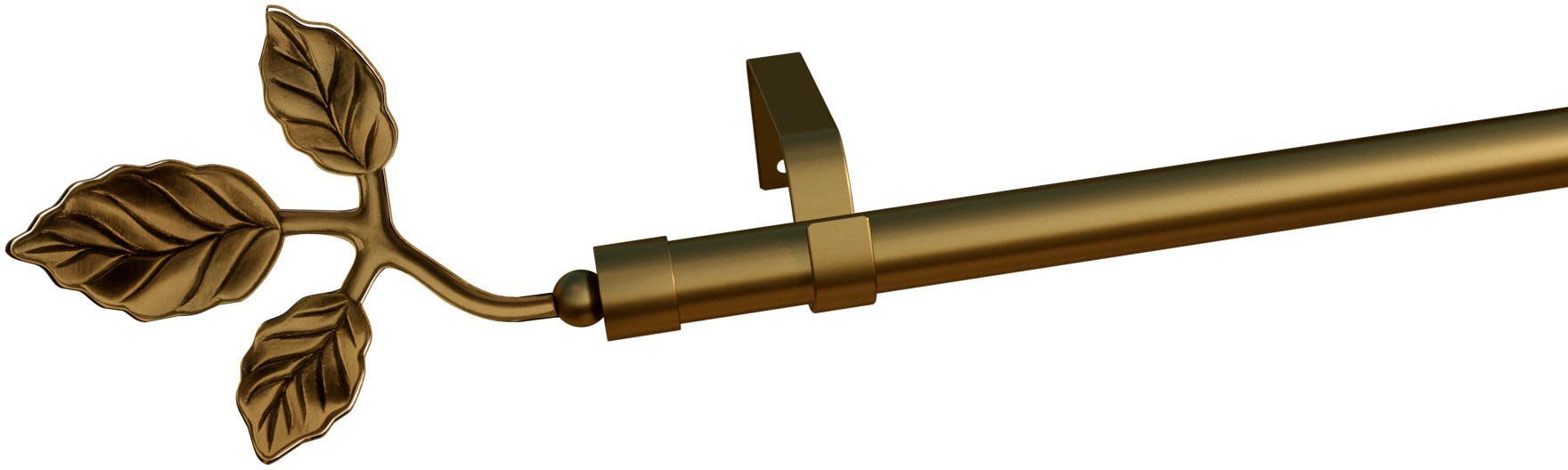 Gardinenstange Toskana, indeko, Ø 16 mm, 1-läufig, Wunschmaßlänge, mit Bohren, verschraubt, Eisen