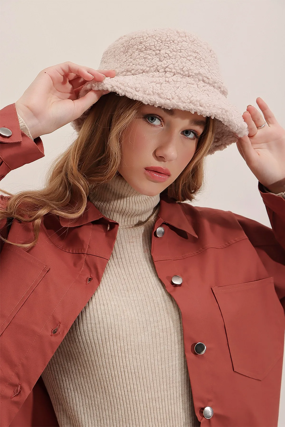 Trend Alaçatı Stili  Cap - Beige