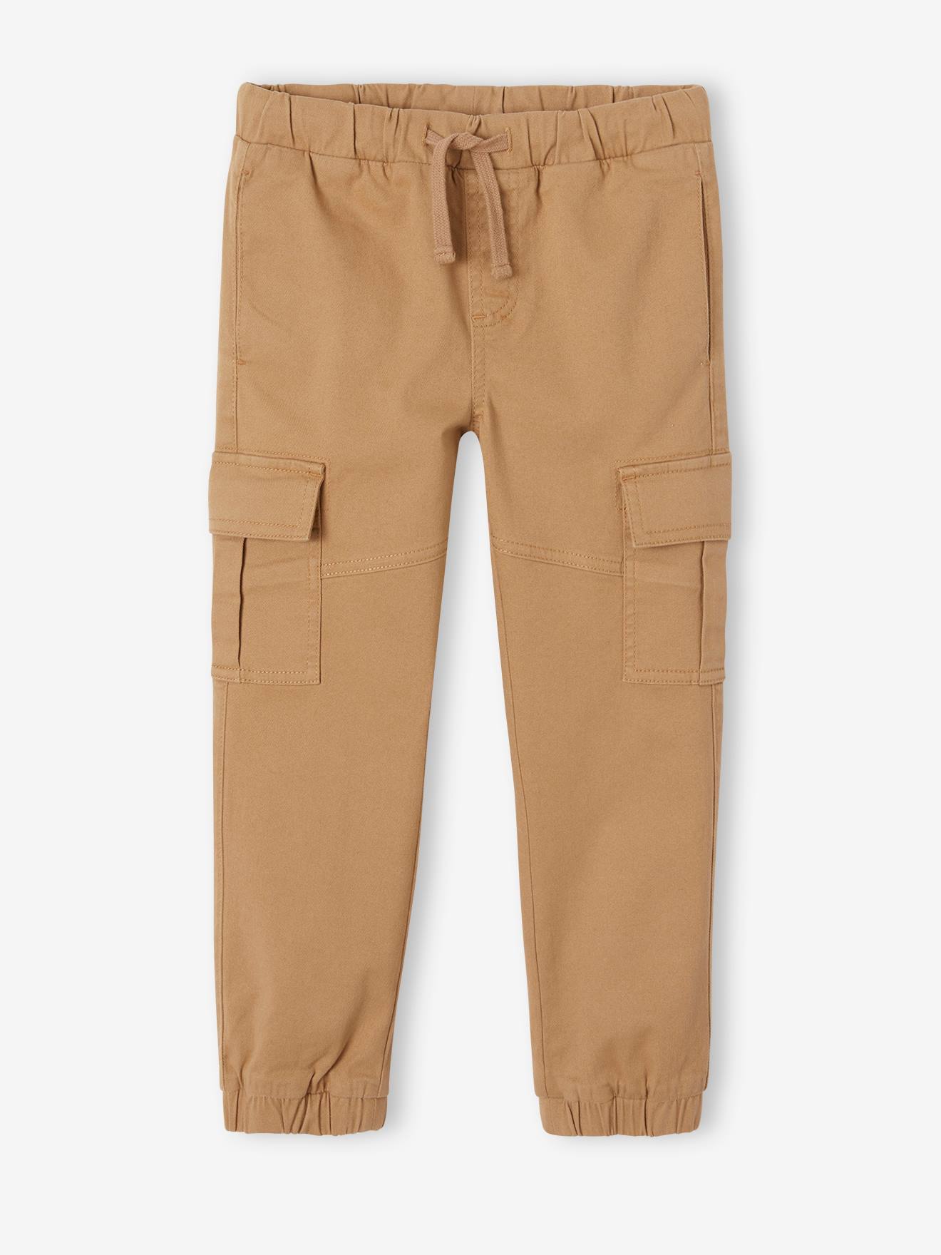 Vertbaudet Jungen Cargohose mit Dehnbund Oeko-Tex - camelfarben