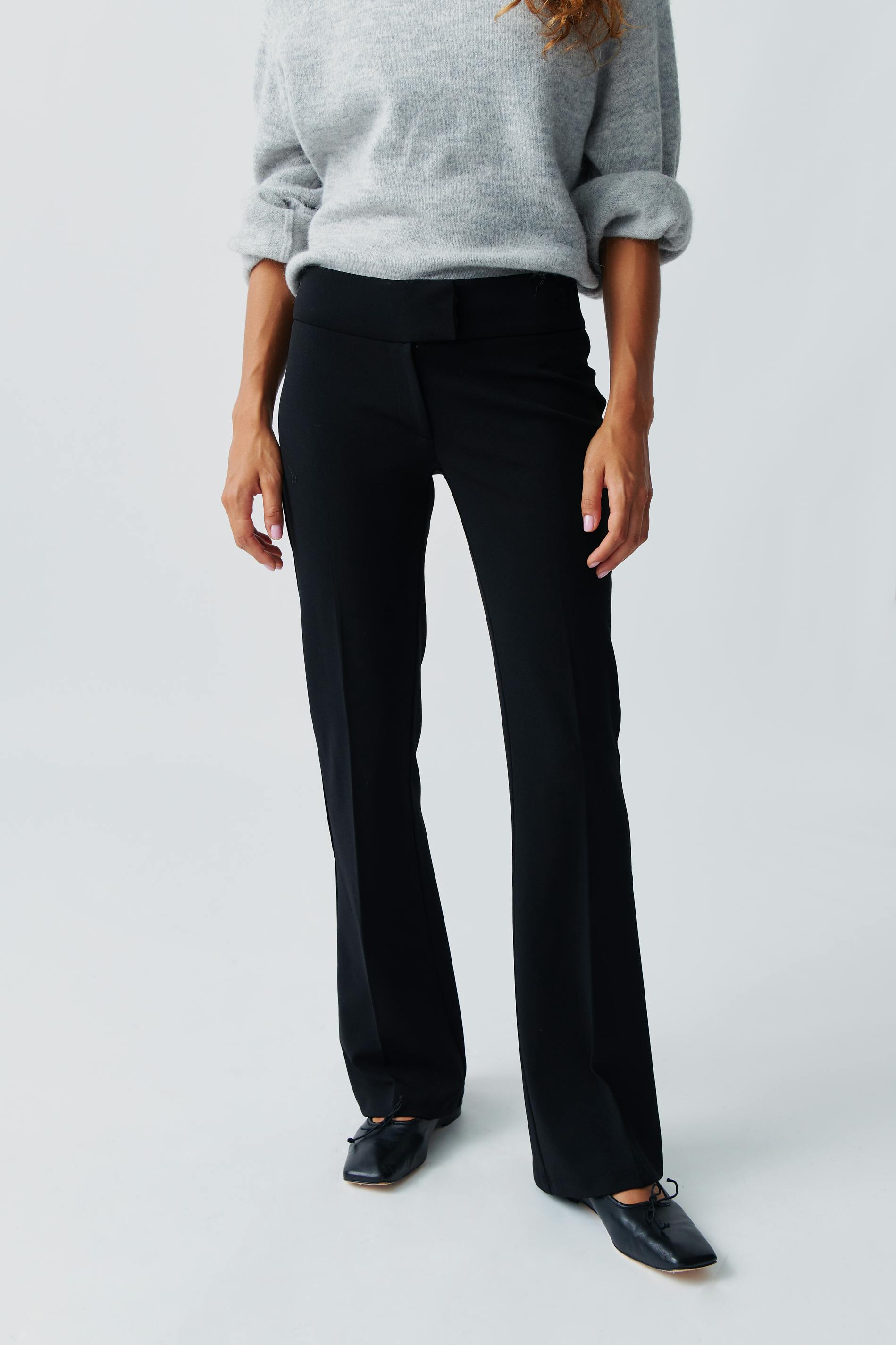 Jersey tailored trousers
