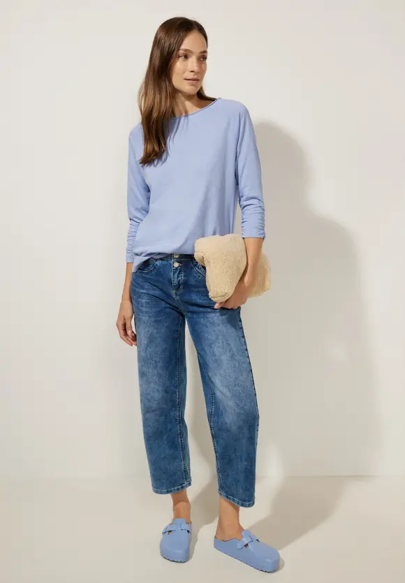 Street One Shirt mit gerafftem Arm