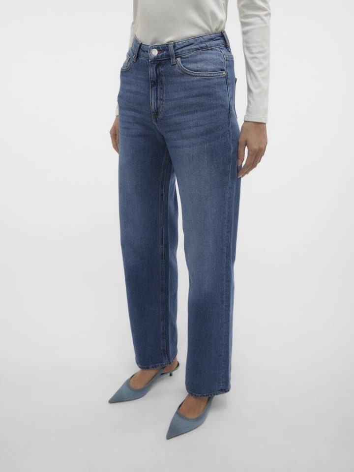 Vero Moda Jeans in Medium Blue Denim günstig kaufen