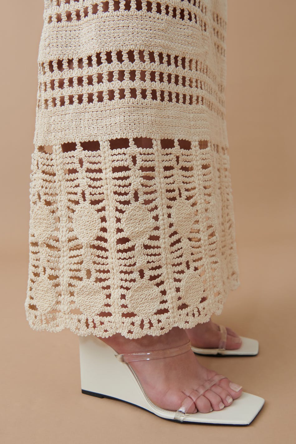 Crochet maxi skirt