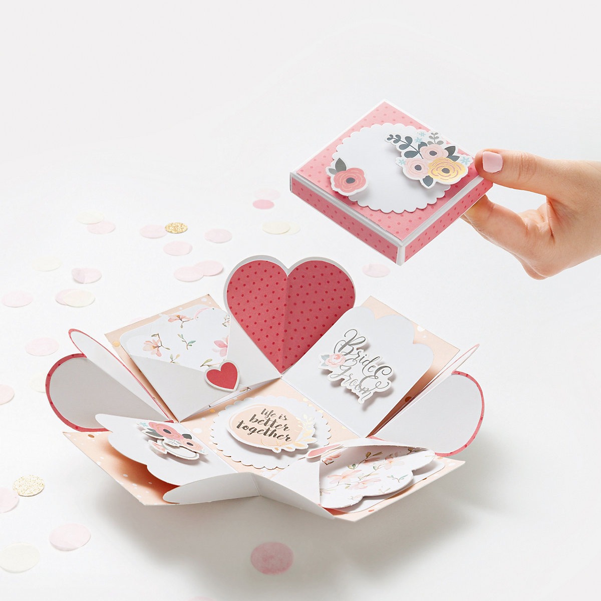 Explosionsbox-Bastelset ROMANCE