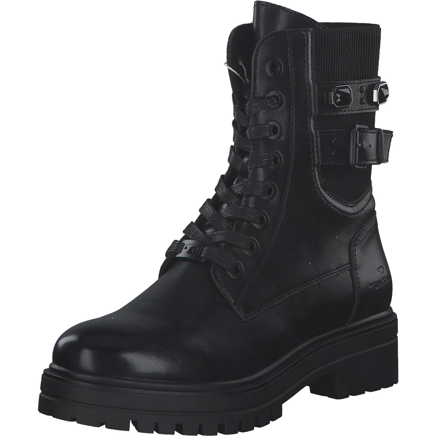 Tom Tailor 2194804, Schnürstiefeletten, Damen, Schwarz