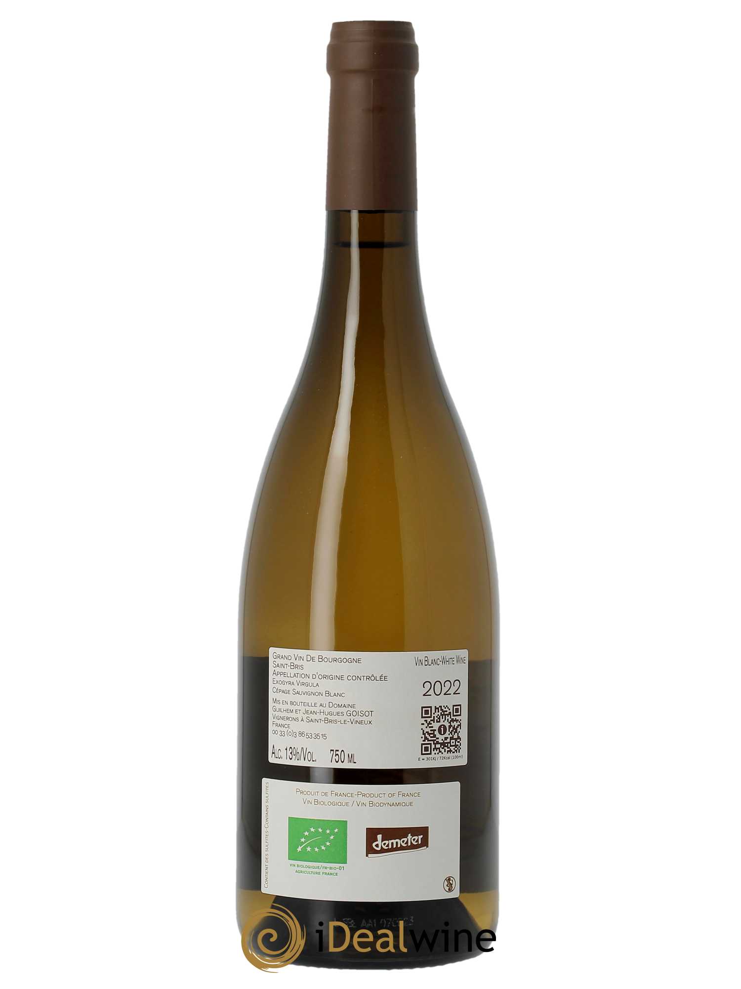 Saint-Bris Exogyra Virgula Goisot  2022 - Lot de 1 Bouteille