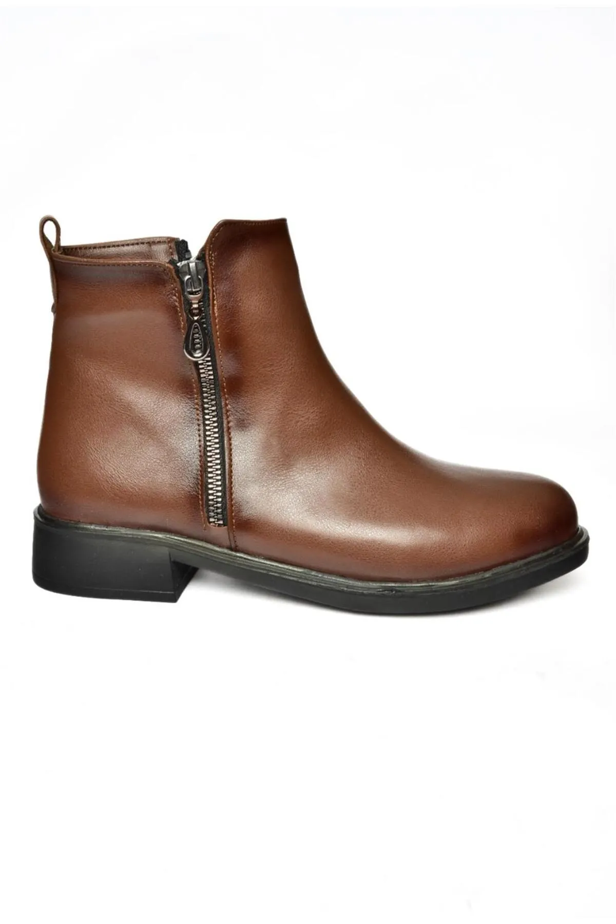 Fox Shoes  R374050409 Hellbraune Damenstiefel mit niedriger Sohle