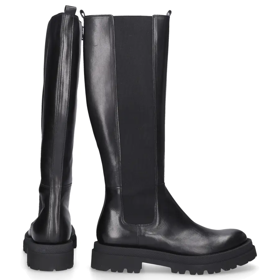 305 SOBE - Stiefel CROSBY Kalbsleder - schwarz