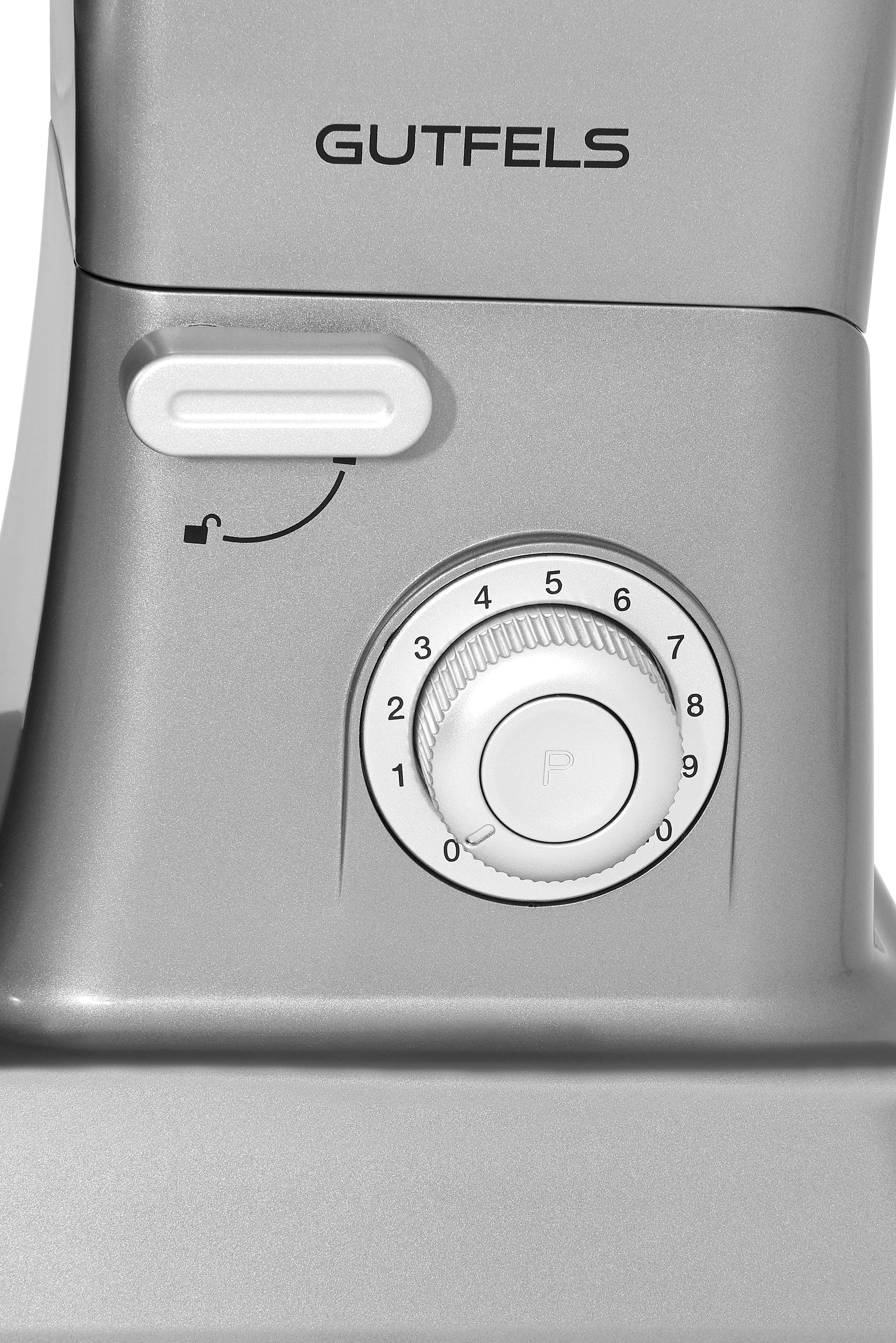 Gutfels Küchenmaschine KM 8101 si, 1200 W, 6,2 l Schüssel