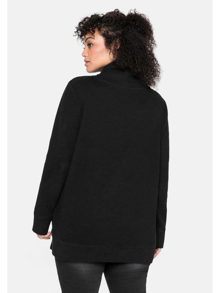 sheego Sweatshirt in schwarz günstig kaufen
