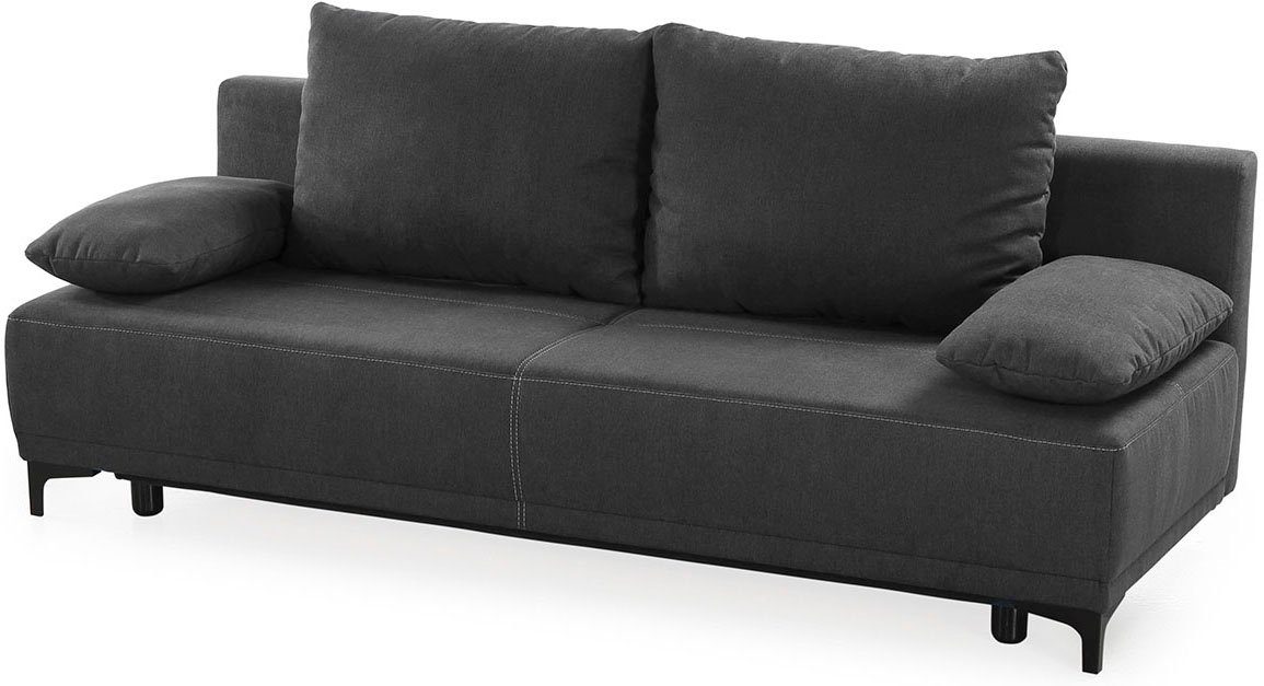 Jockenhöfer Gruppe Schlafsofa Luigi, praktischer Bettfunktion, Stauraum/Bettkasten, frei im Raum stellbar