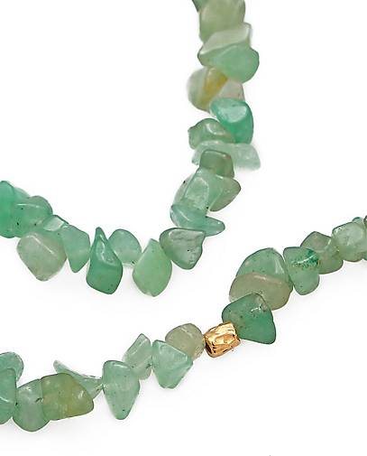 Elli PREMIUM Schmuckzubehör Brillenkette Aventurin Beads 925 Silber