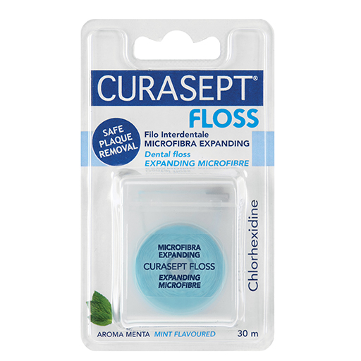 CURASEPT FLOSS Zahnseide expanding mint m.CHX  1 St