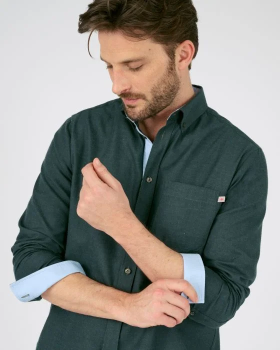 Chemise chaude manches longues polycoton Thermolactyl