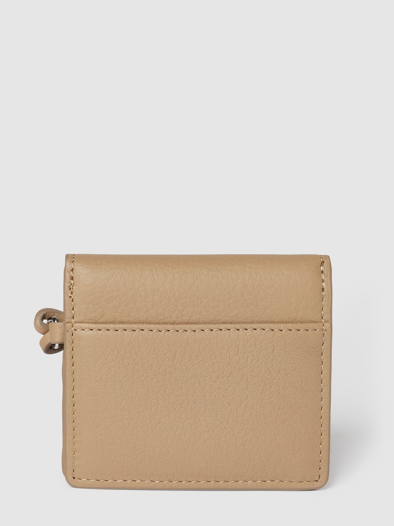 Portemonnaie mit Label-Print Modell 'JUDIS' in sand