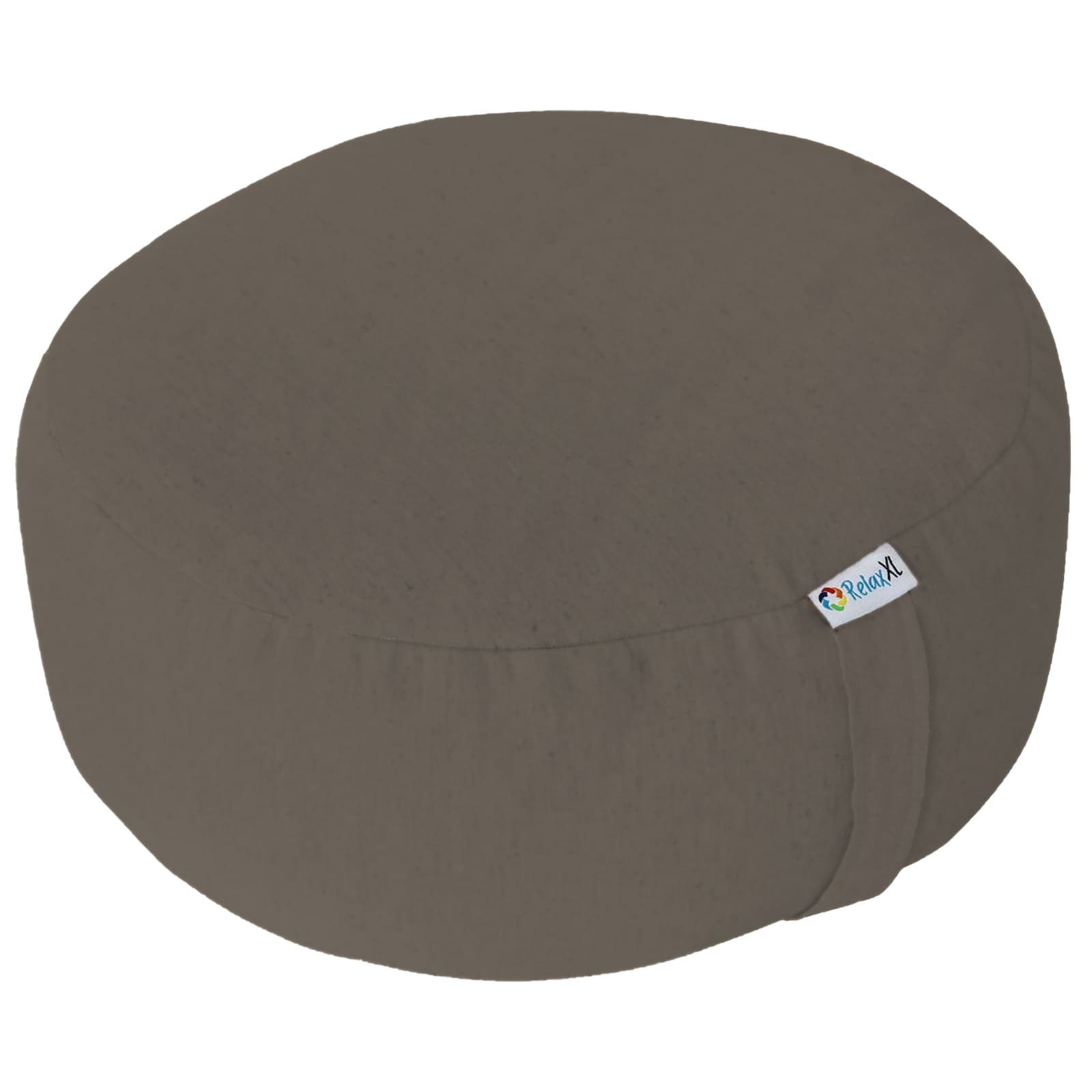 RelaxXL Yogakissen RAYA, Meditationkissen 30x15cm Buchweizenfüllung