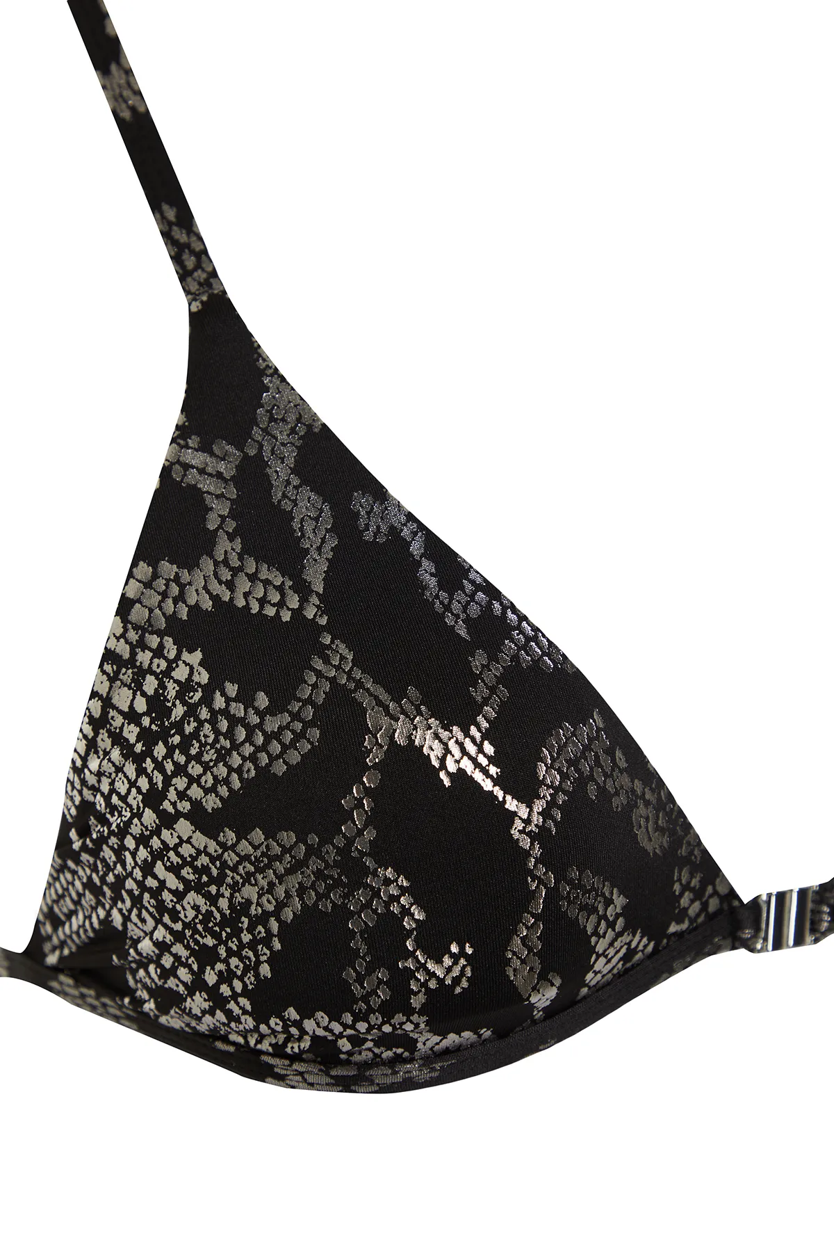 Trendyol Collection  Brasilianisches Bikini-Set mit Tiermuster-Dreieck und glänzendem Lackdruck TBESS24BT00050