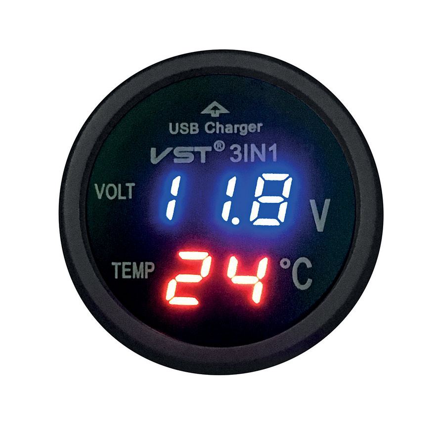 3 in 1 Gerät von Norauto inkl. Batterietester, Thermometer und USB, 12/24V - ATU
