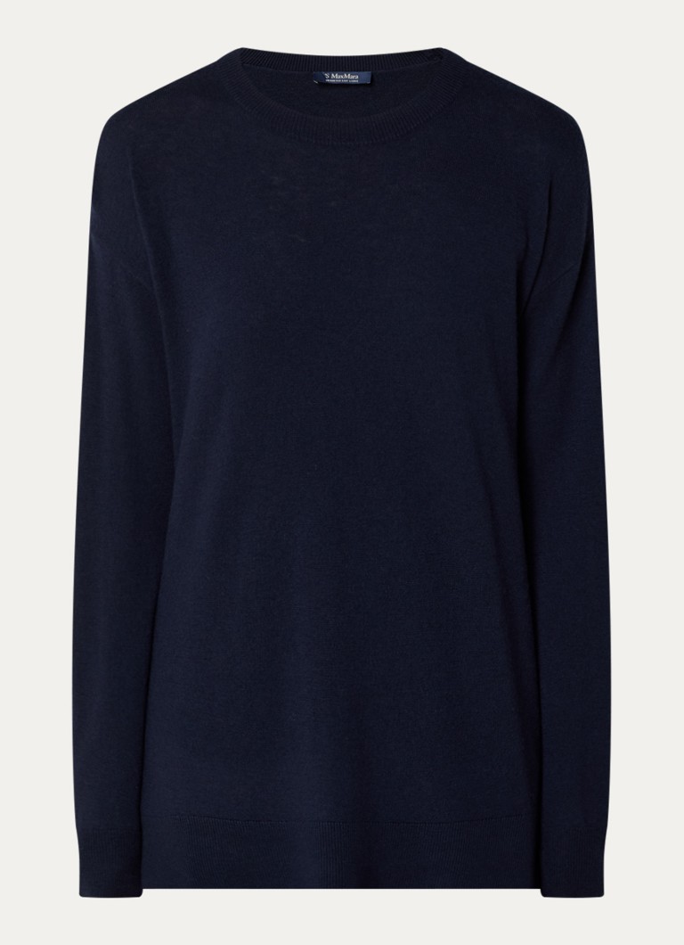 Tricou MaxMara Verona confecționat din lână fină cu țesătură simplă.