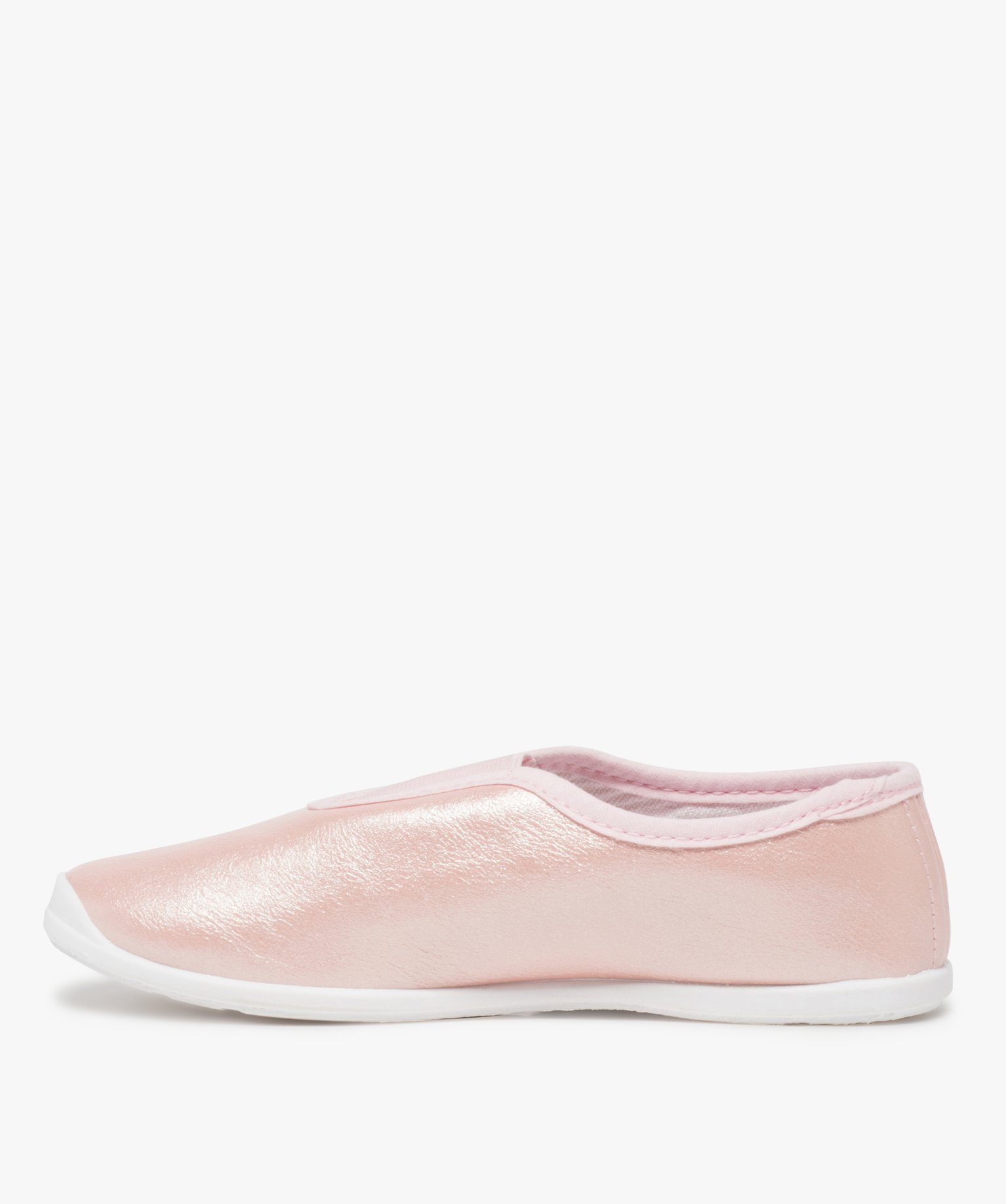 Rythmiques fille en matière irisée avec élastique central rose | GEMO