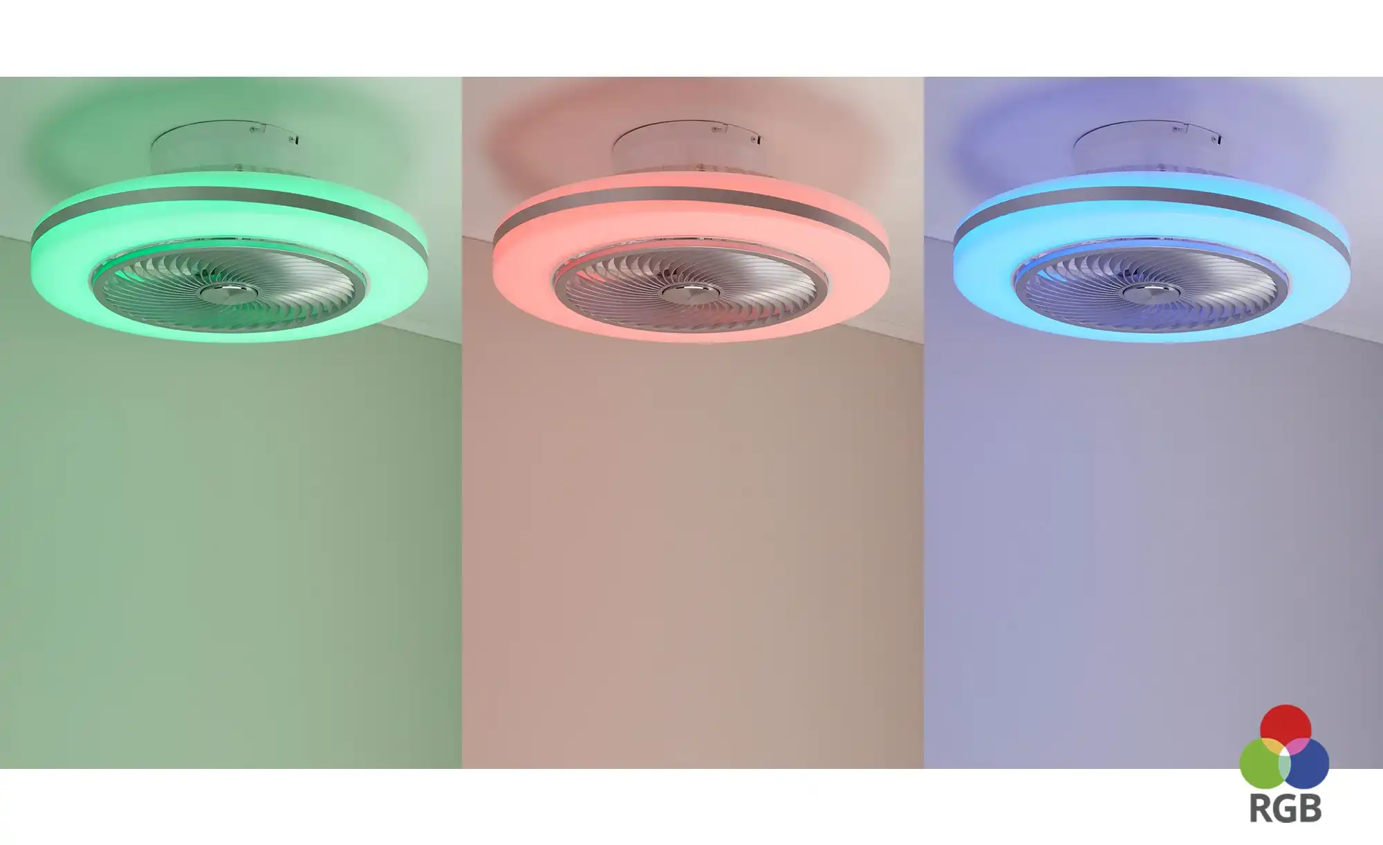KHG Smart-Home Deckenventilator, weiß