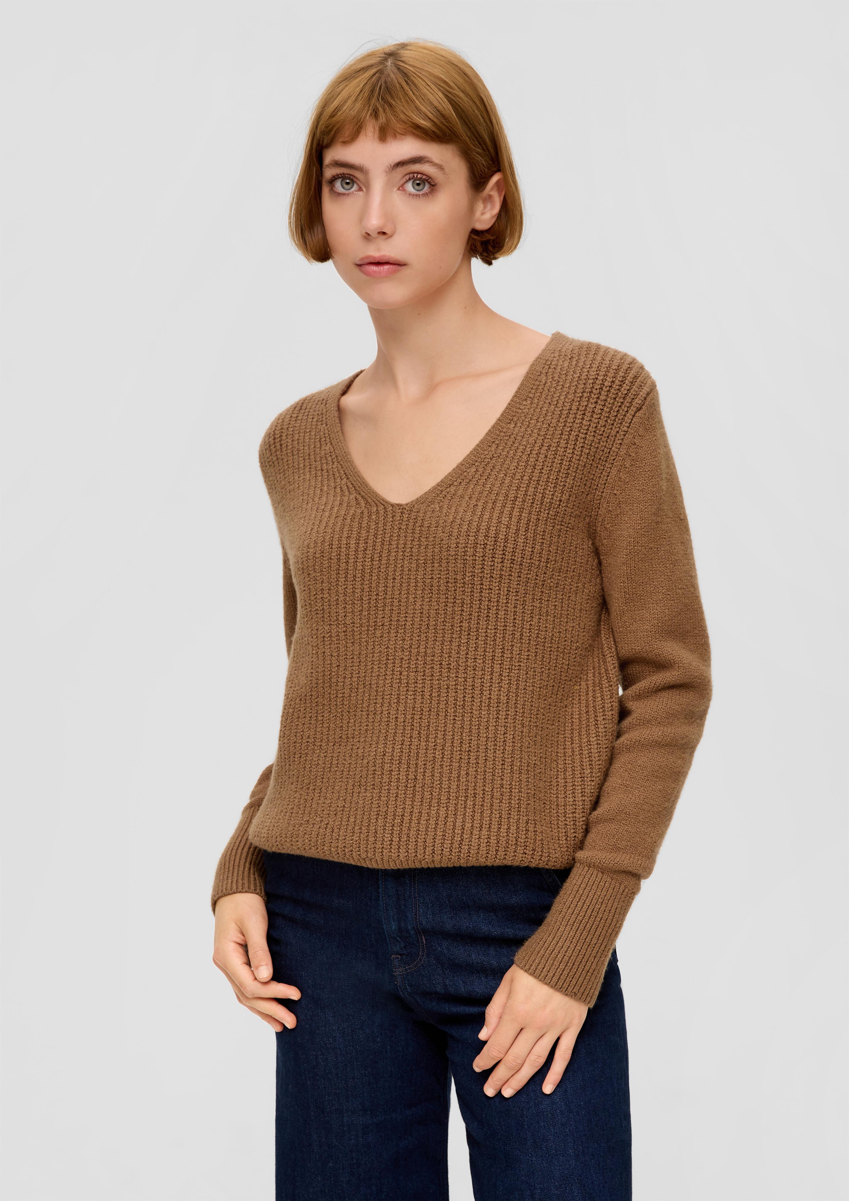Strickpullover mit V-Ausschnitt  2134490-8469