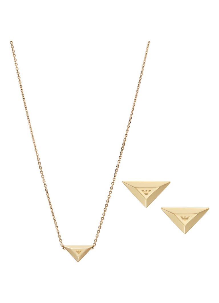 Set colier și cercei Emporio Armani Eagle (2 piese) EGS3160SET