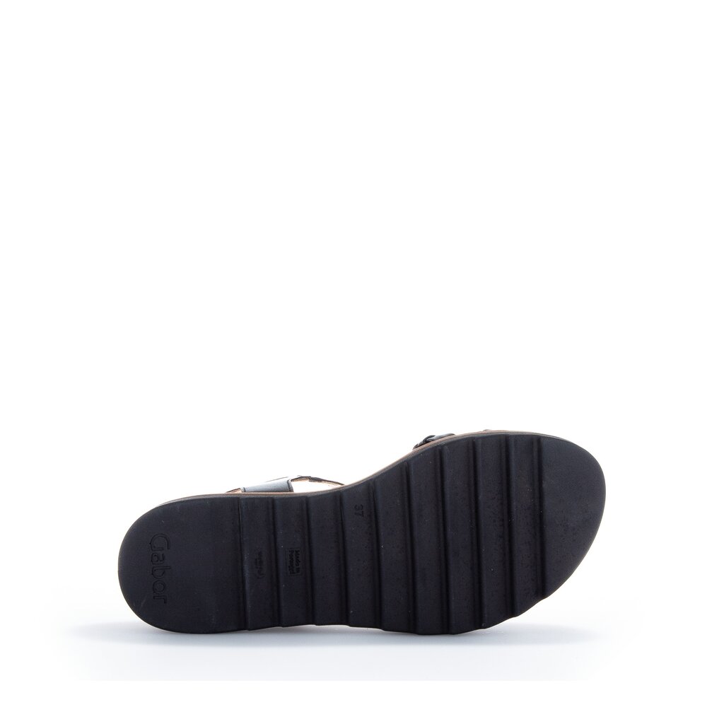 Gabor comfort Keilsandalette schwarz