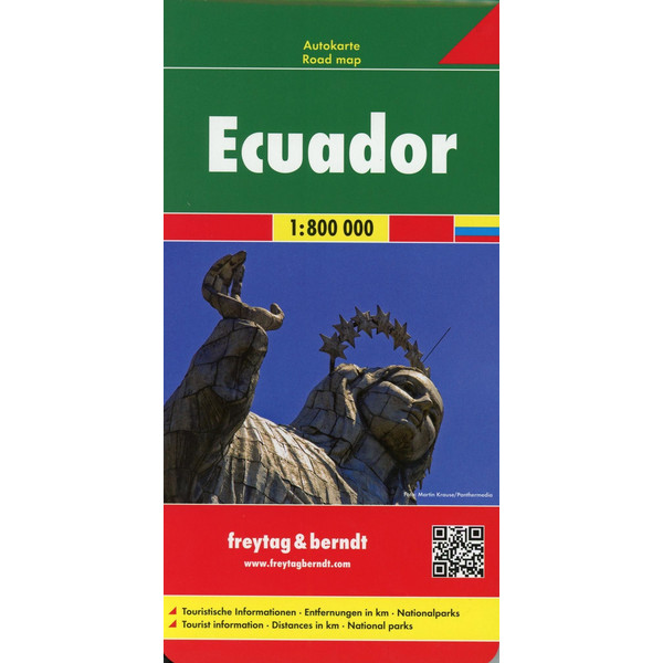 Ecuador, Autokarte 1:800.000 - Straßenkarte