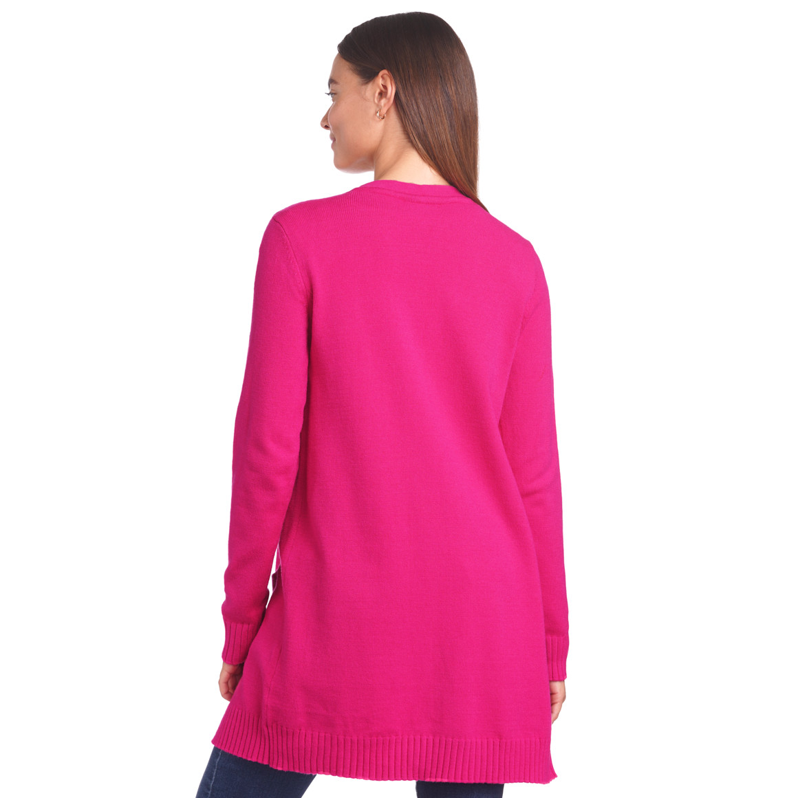 Damen Strickjacke mit zwei Einschubtaschen