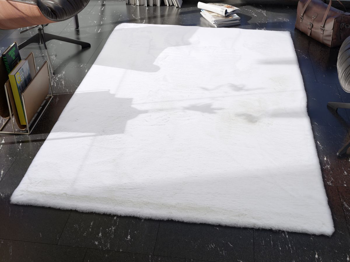 Kunstfell Rabia Soft Creme-Weiß 67 x 130 cm