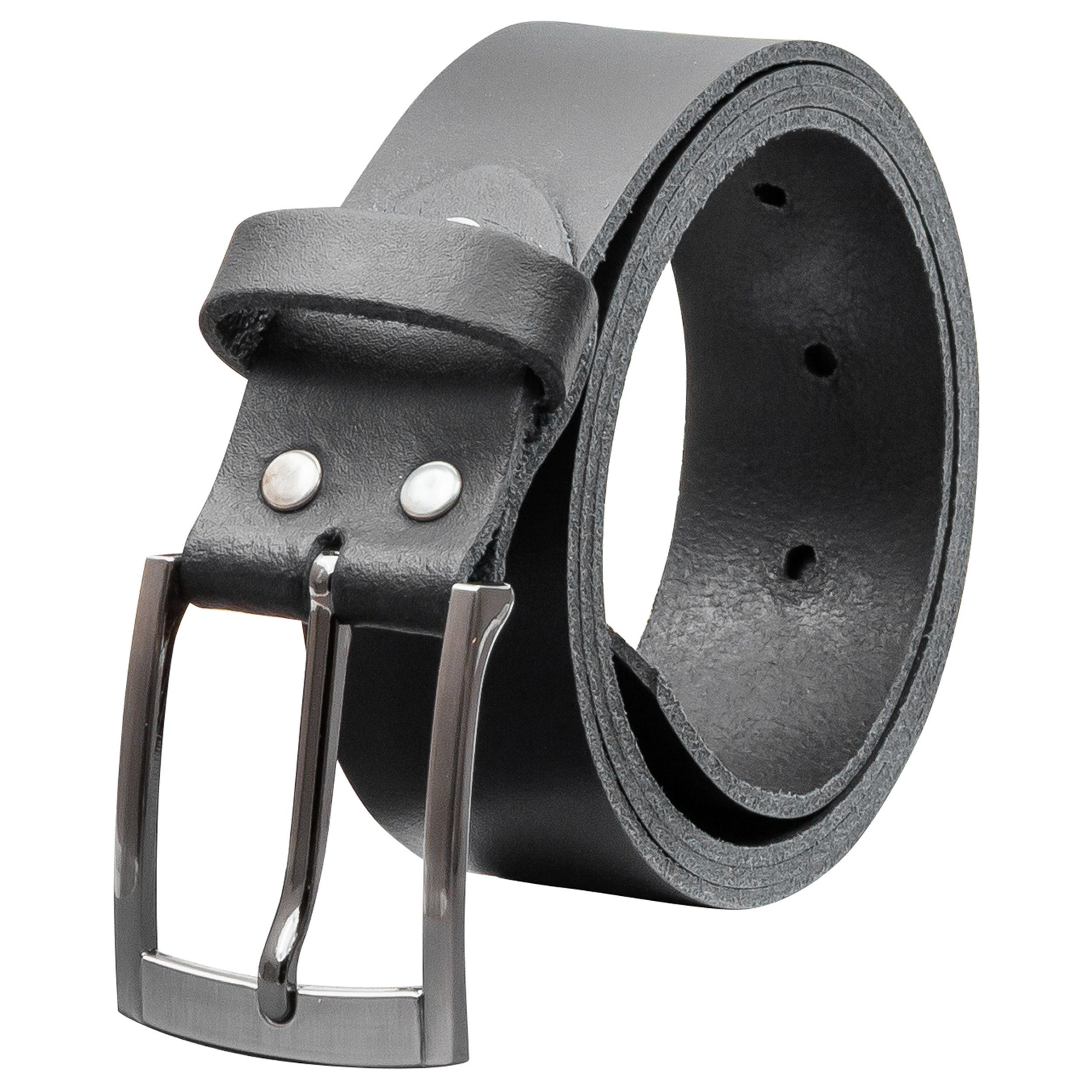 COLOGNEBELT Ledergürtel D18-SL Schlicht dennoch modern mit Dornschließe, MADE IN GERMANY