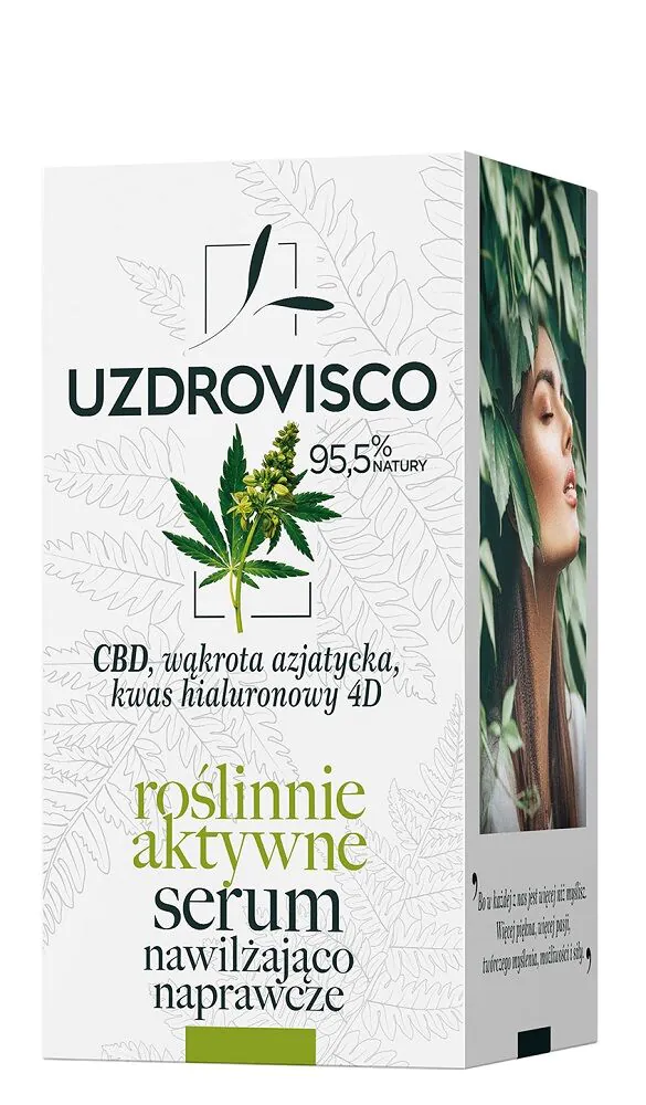 Uzdrovisco CBD augalų aktyvus drėkinamasis ir atkuriamasis serumas