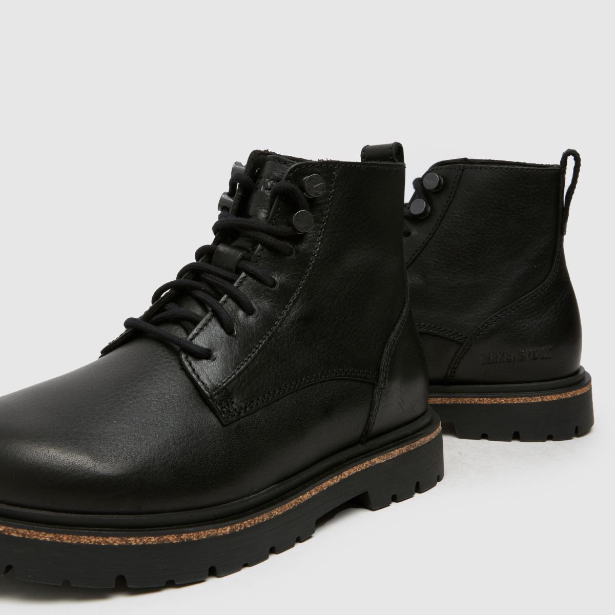 BIRKENSTOCK – Highwood – Svarta snörstövlar