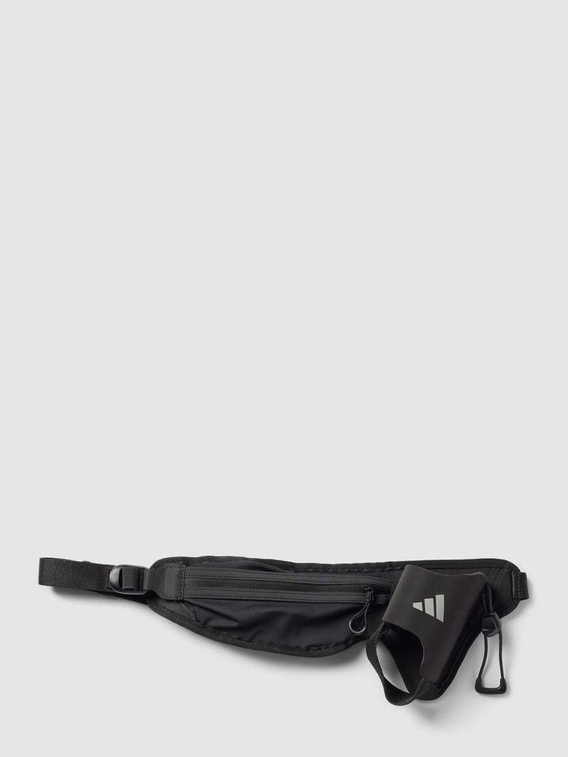 Gürteltasche mit Label-Print Modell 'RUN' in schwarz