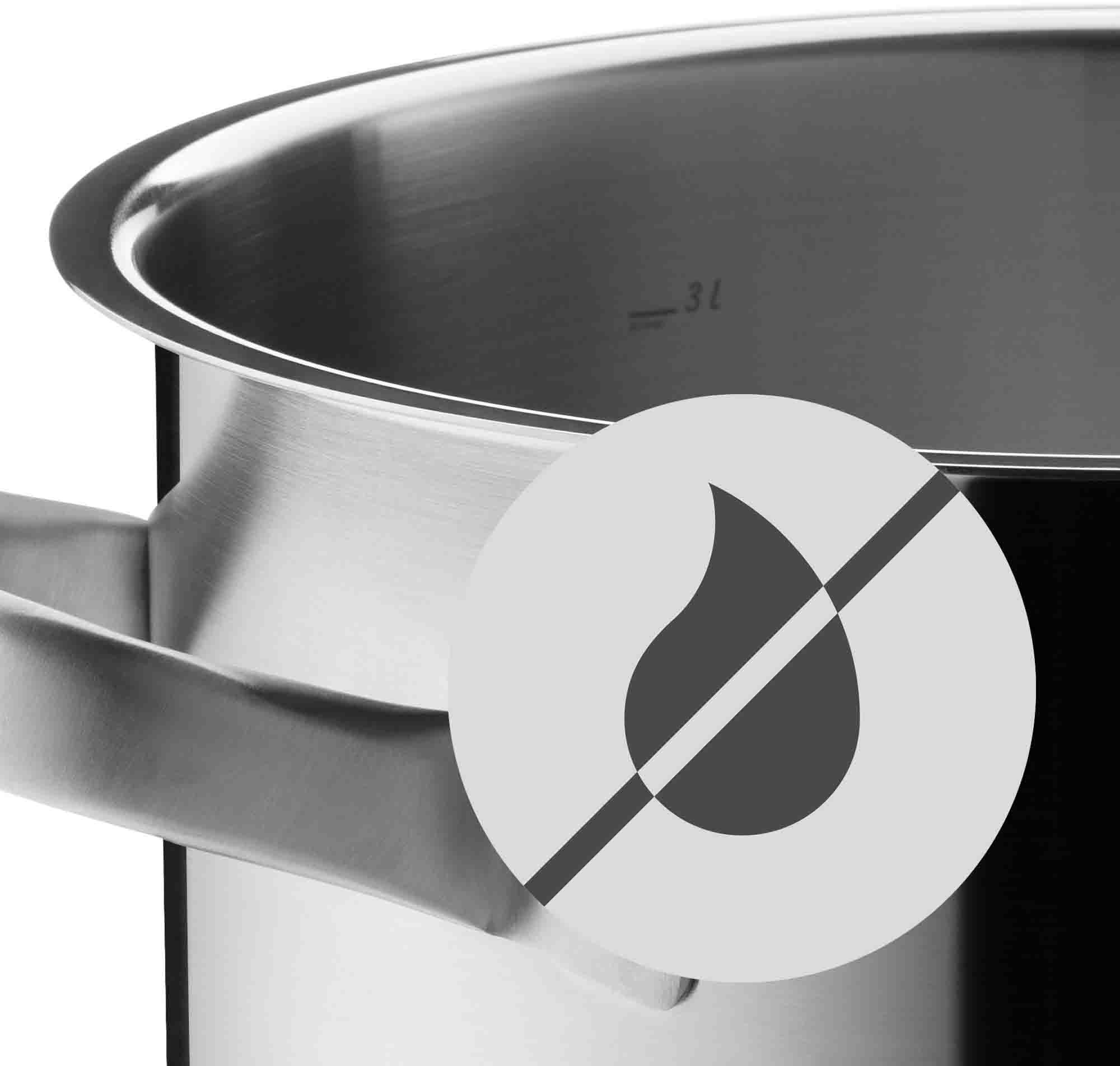 WMF Topf-Set Gourmet Plus, Cromargan® Edelstahl Rostfrei 18/10 (Set, 5-tlg), induktionsgeeignet