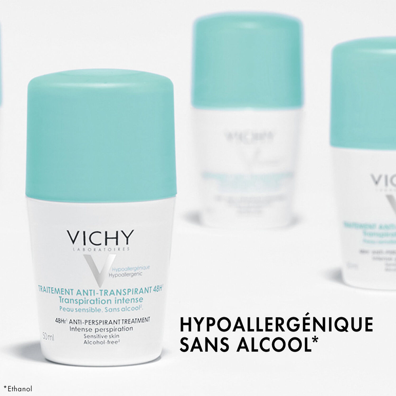 Vichy Déodorant 48h Roll-On Anti-Transpirant - Transpiration Intense 50 ml