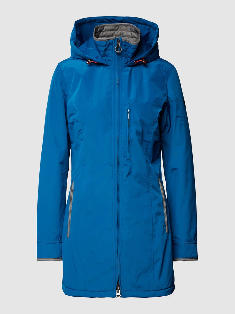 Jacke mit Label-Detail Modell 'STOCKHOLM' in royalblau