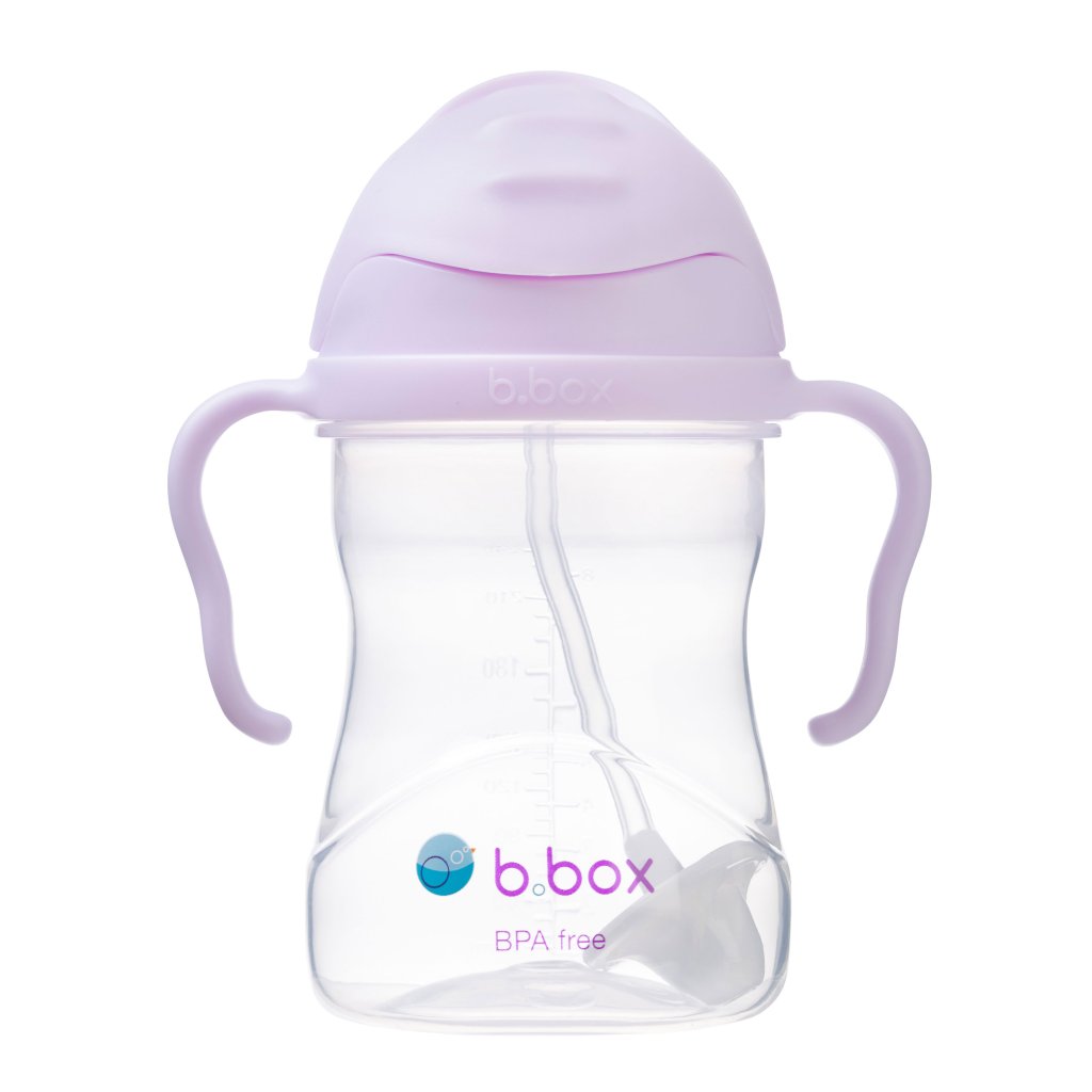 b.box Trinklernflasche mit dynamischen Strohhalm 240 ml – Gelato Brombeer