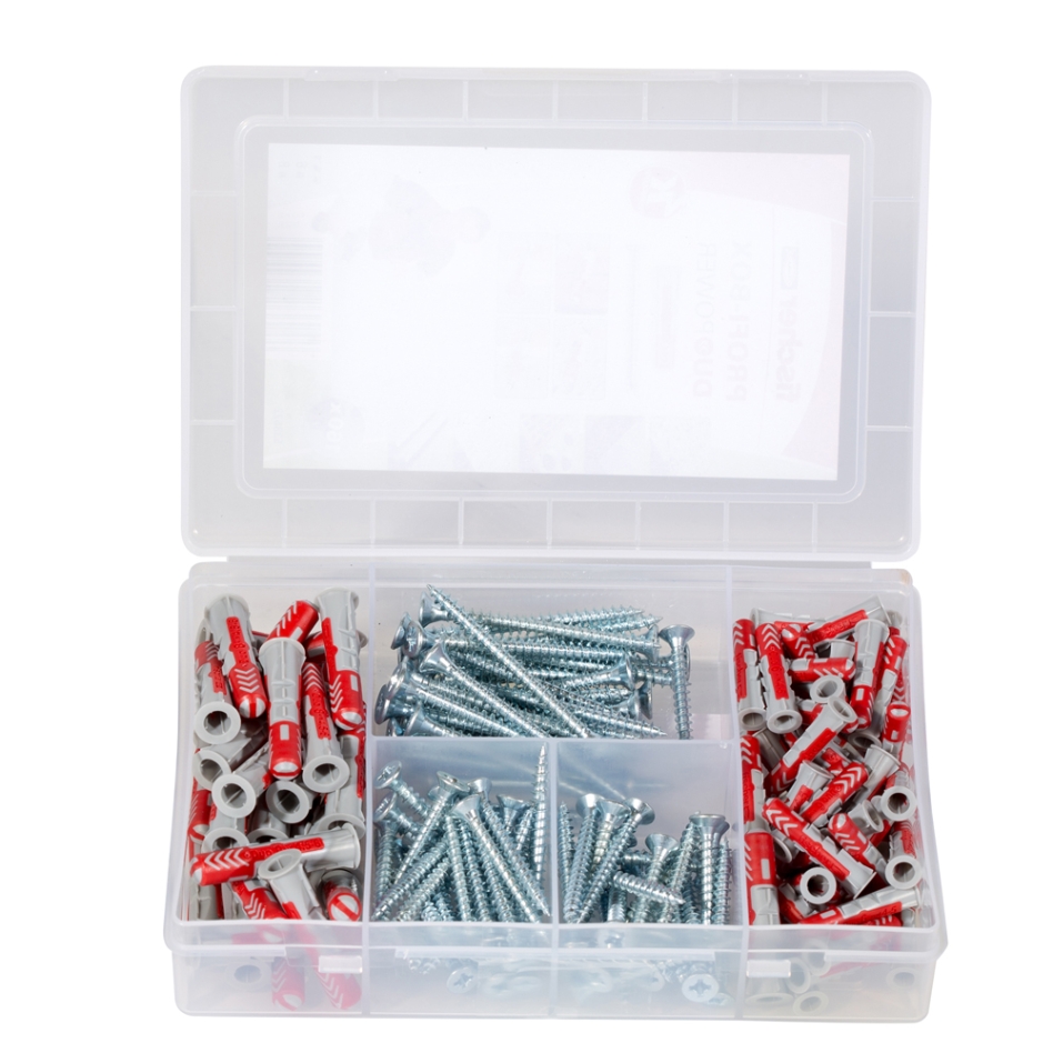 Fischer 538622 Meister-Box DUOPOWER + Schraube 80 Stück