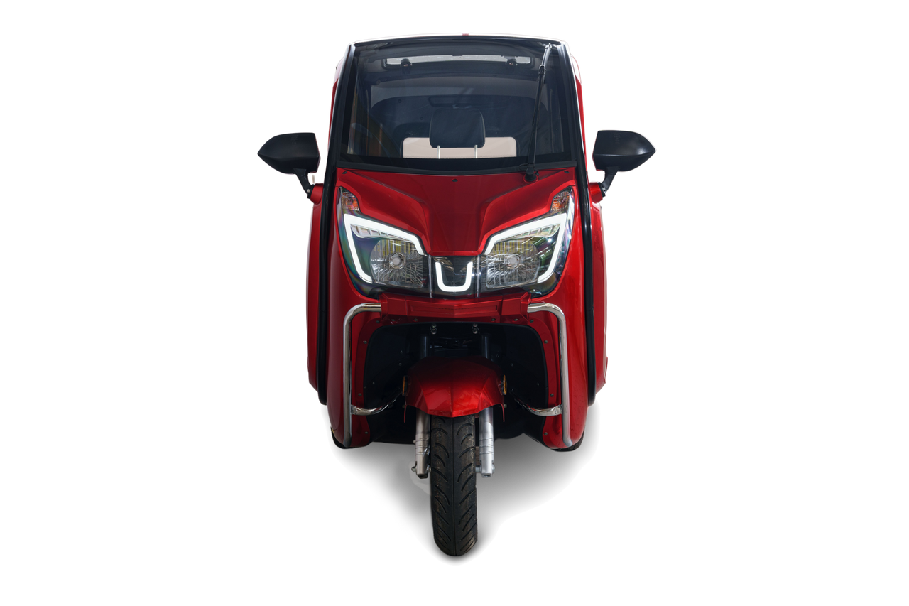 Stormborn Y8 GT Kabinenroller – 3 kW, Li-Ion-Akku, 45 km/h, rotmetallic
