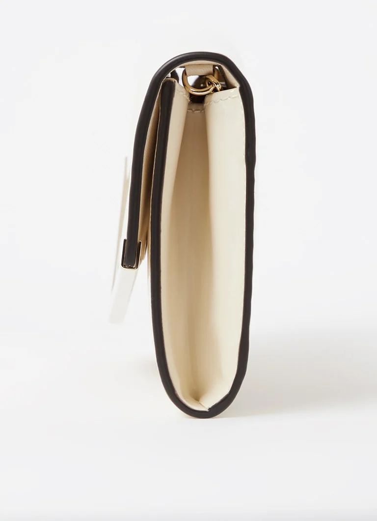 Geantă de mână Jimmy Choo EMMIE LATTE/LIG din piele lăcuită