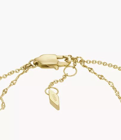 Fossil Gliederarmband Teardrop Perlmutt weiß