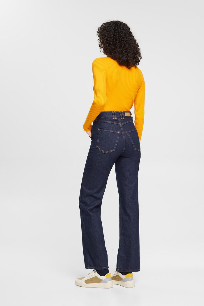 Jeans mit gerader Passform und hohem Bund