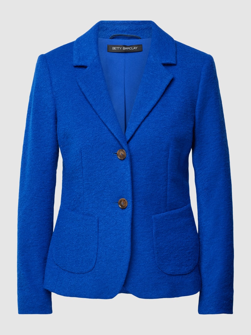 Blazer mit Reverskragen und 2-Knopfleiste in royalblau