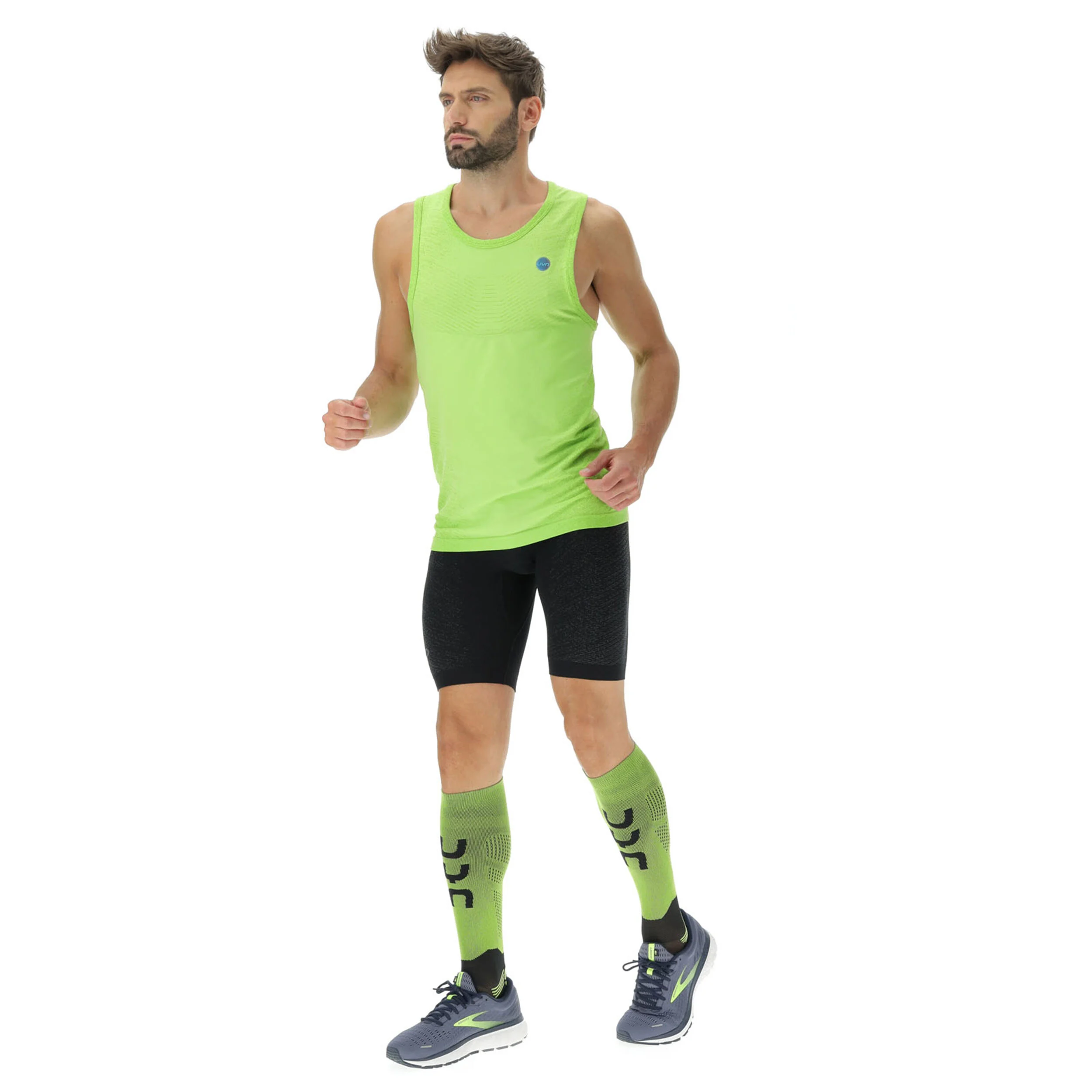 Exceleration OW Sleeveless Laufshirt Herren - Neongrün