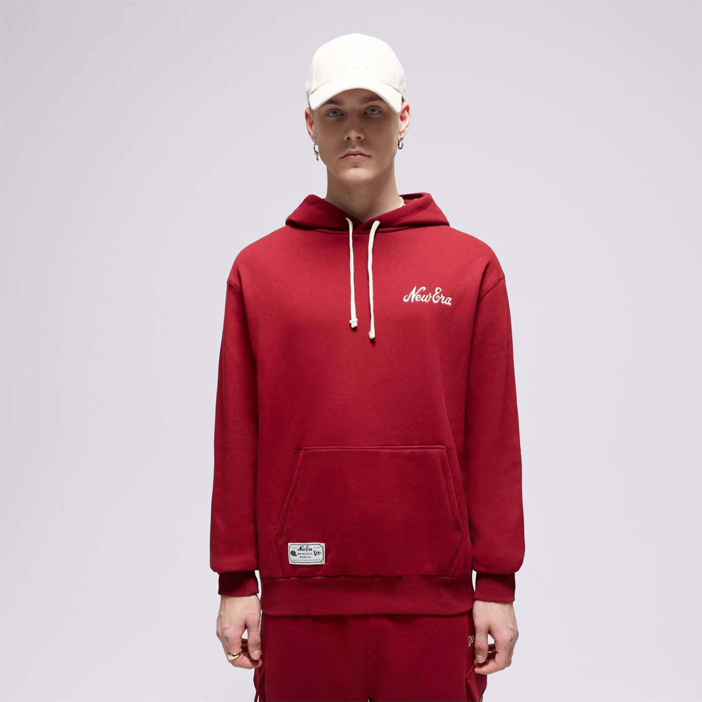 NEW ERA HOODIE NE OS NONE Dunkelrot